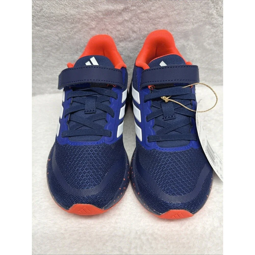 Adidas Runfalcon 5 Kids Size 12 Black Blue Red Running Sneakers